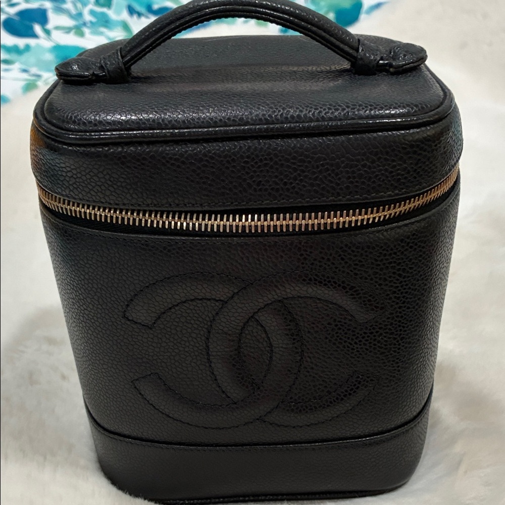 CHANEL Black Cosmetic Case
